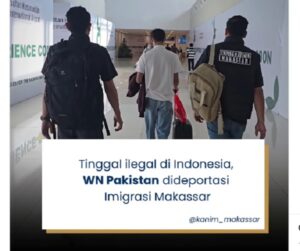 Langgar Izin Tinggal, Imigrasi Makassar Deportasi WN Pakistan