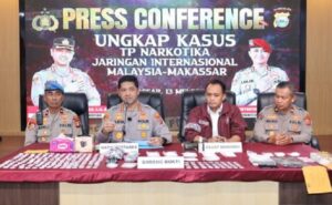 Polrestabes Makassar Ungkap Sabu Senilai Rp2,7 Miliar dari Jaringan Internasional, 7 Orang Diamankan