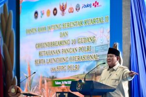 Prabowo: Tidak Ada Negara Kuat Tanpa Pangan yang Aman dan Berkesinambungan