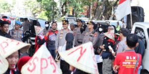 Kapolrestabes Turun Langsung Pantau Aksi May Day di Makassar