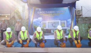 Kapolda Letakkan Batu Pertama Pembangunan Gedung BPKB Prototype Ditlantas Polda Sulsel