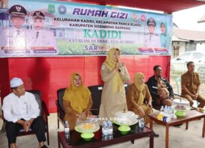 Percepat Penurunan Stunting, Wabup Sidrap Resmikan Rumah Gizi dan Posyandu di Kadidi