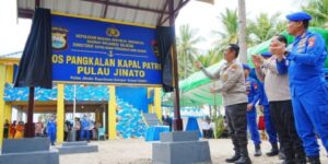 Kapolda Sulsel Resmikan Pos Pangkalan Kapal Patroli Polairud di Pulau Jinato Selayar