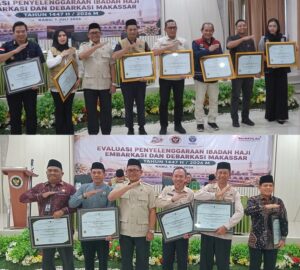 Evaluasi Penyelenggaraan Haji 2026, PPIH Makassar Beri Penghargaan Sejumlah Stakeholder