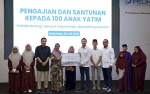 Pelindo Regional 4 Berbagi, Santuni 100 Anak Yatim di Makassar
