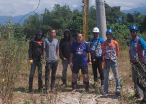 Non-APBD, Bantaran Sungai Masamba Kini Diberi Penerangan di 26 Titik
