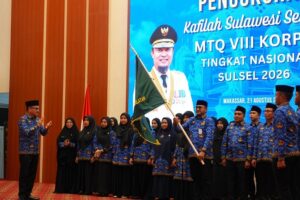 Lepas Kafilah MTQ KORPRI, Jufri Rahman: Kalian Adalah Wajah Sulsel di Panggung Nasional