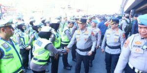Kapolda Sulsel Pimpin Apel Gelar Pasukan Silaturahmi Kamtibmas di Kawasan Fly Over, Ini Pesannya