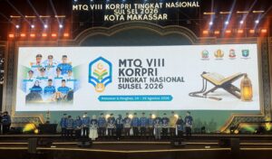 Spektakuler! MTQ VIII Korpri Nasional 2026 di Makassar Resmi Dibuka Menteri Agama