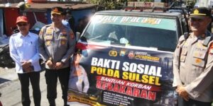 Kebakaran di Tallo Hanguskan 56 Rumah, Polda Sulsel Salurkan Bantuan Kemanusiaan